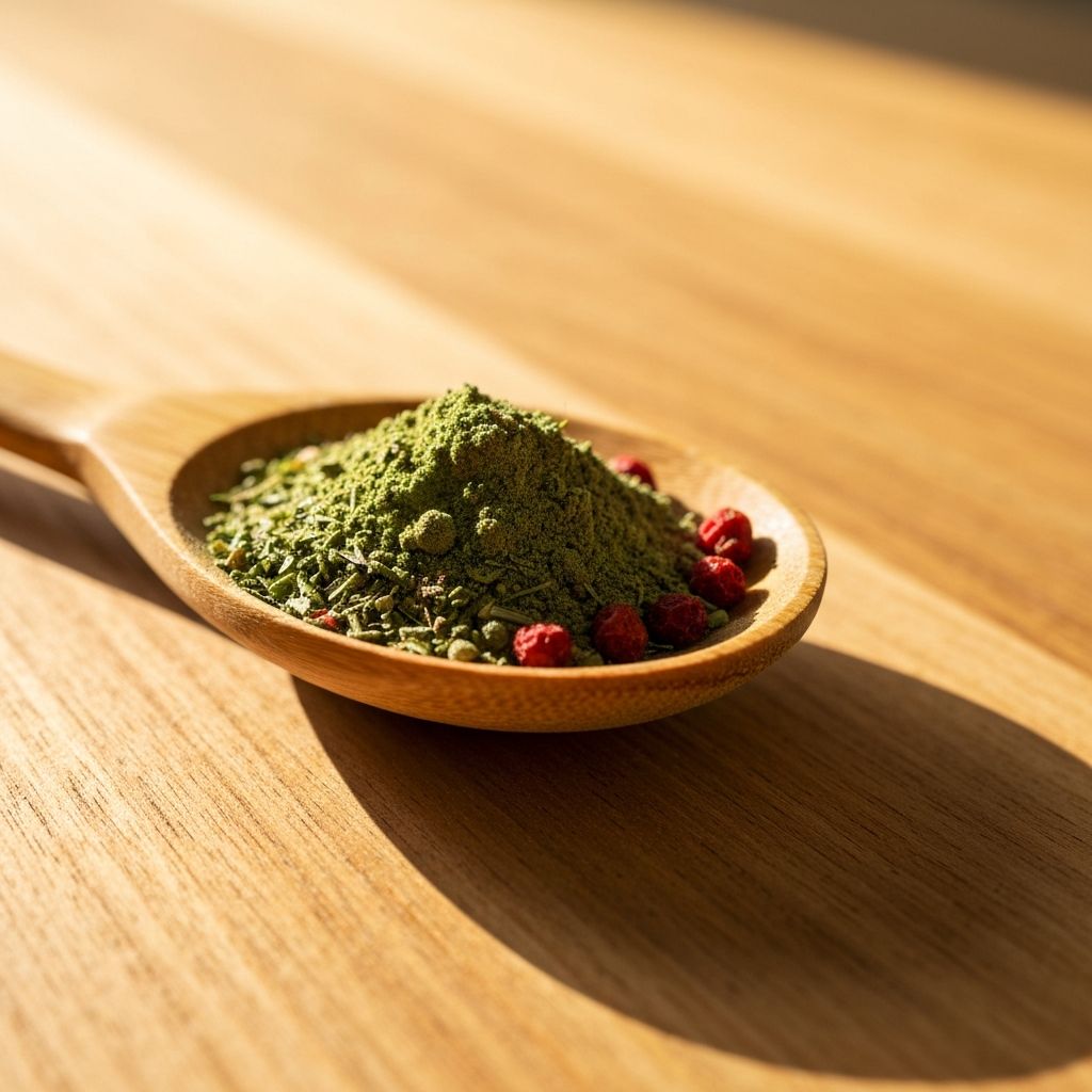 Natürliche Kräuterpulver